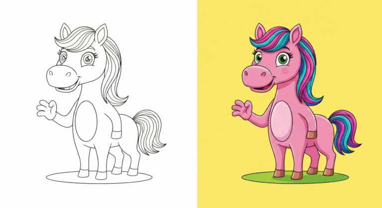 Unicorn Coloring pages